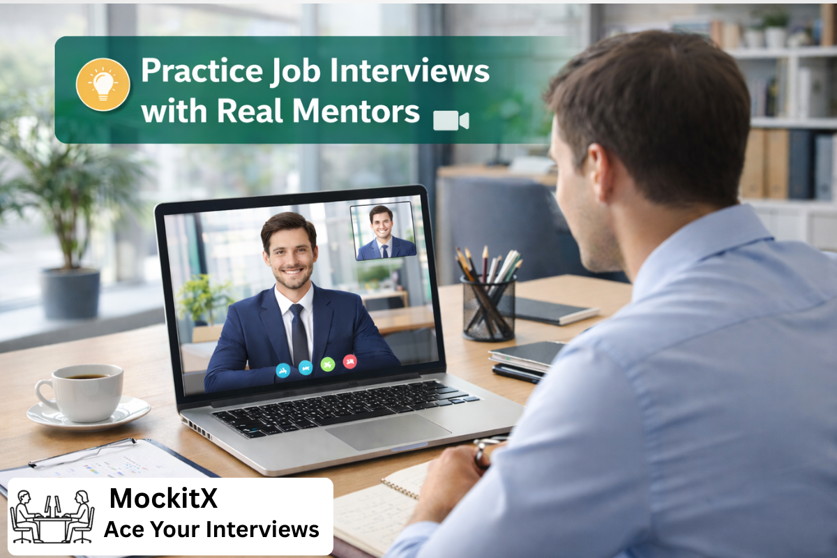 MockitX Interview Practice Scene - Professional Video Call Interview