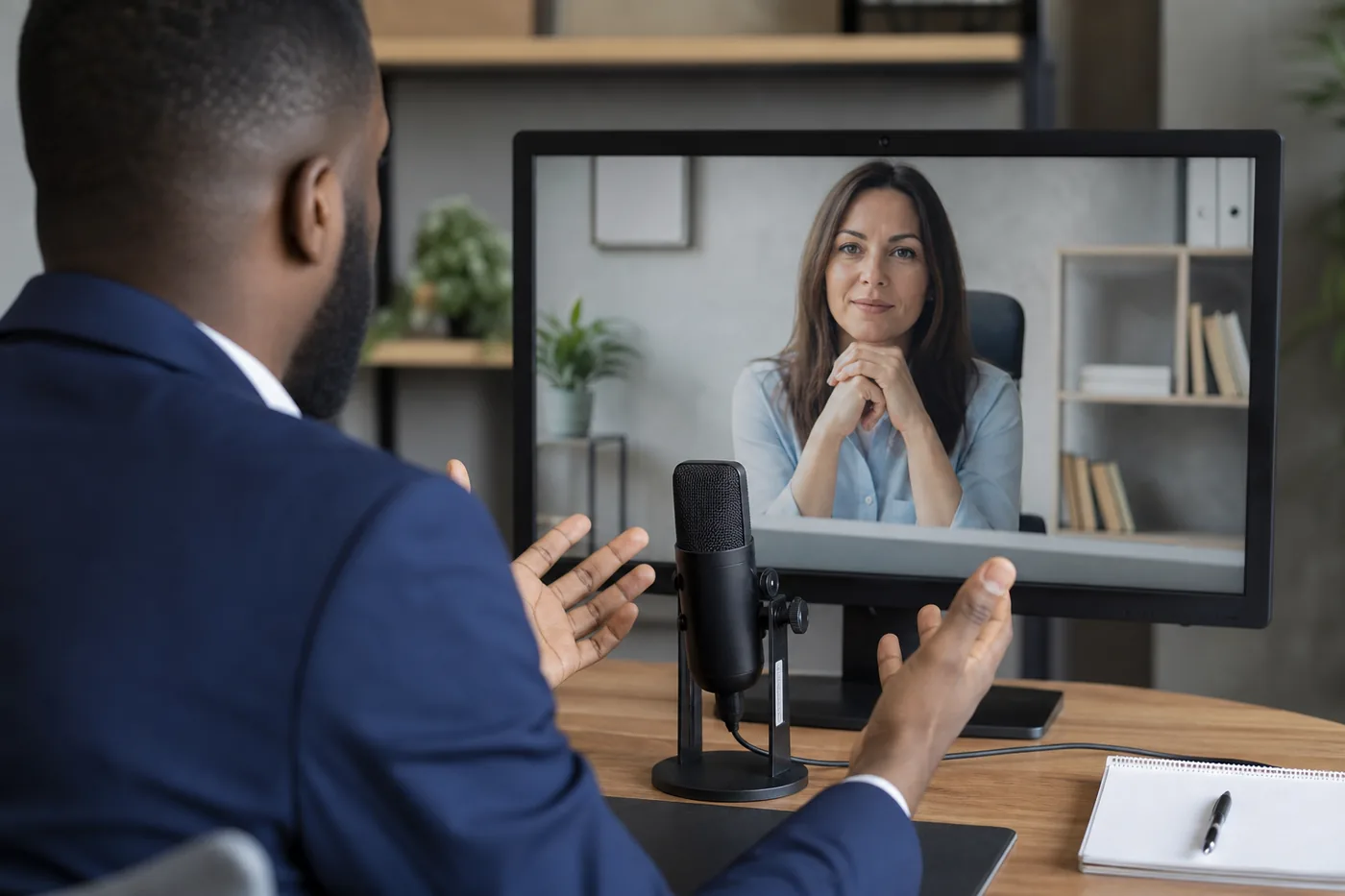 Telephonic Interview Practice Session with Verbal Tone Feedback