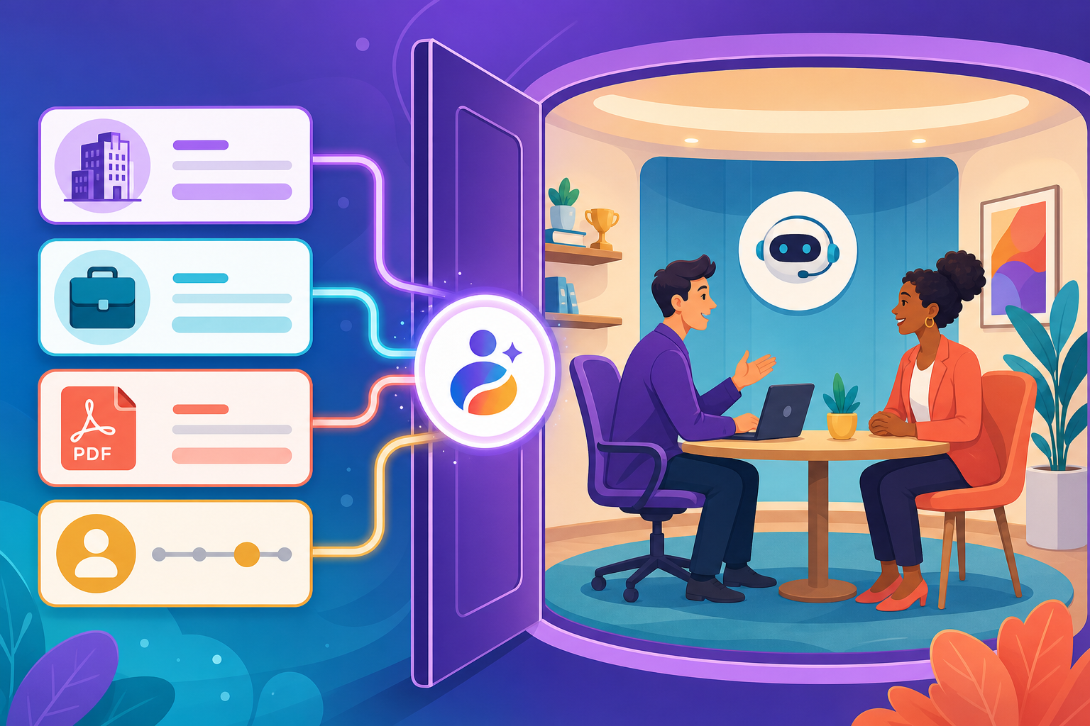Customized mock interview built from your company, role, job description, resume, and experience