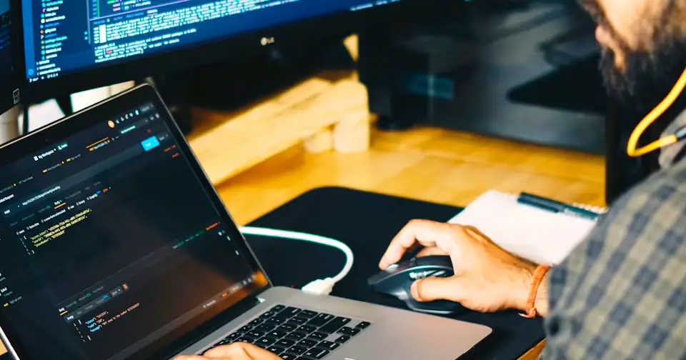 Stylized workplace photography for ServiceNow Developer mock interview context on MockitX (theme-matched Unsplash source)