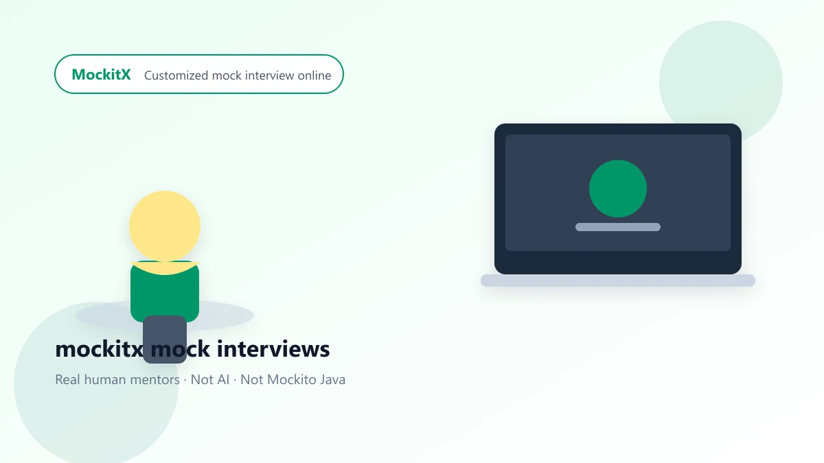 mockitx mock interviews — candidate practicing with a human mentor on MockitX